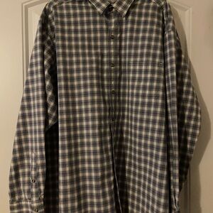 Classic Navy Checkered Men's Shirt